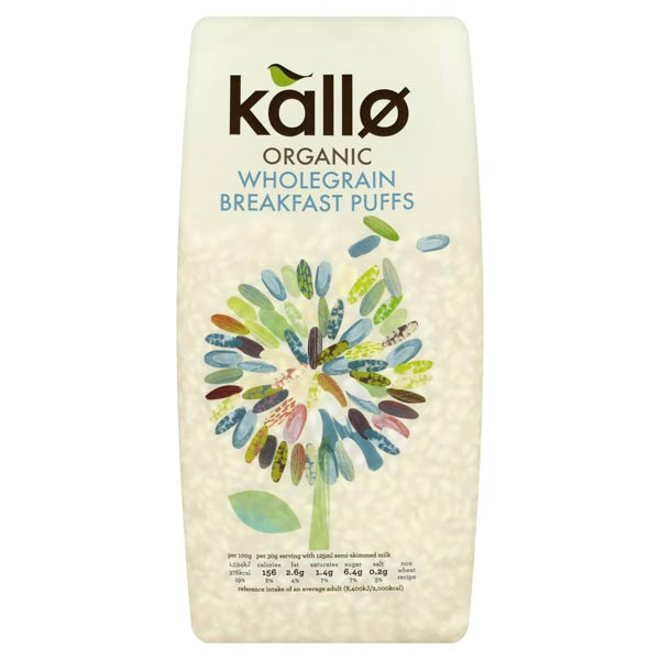 Kallo Organic Puffed Rice Cereal 225g