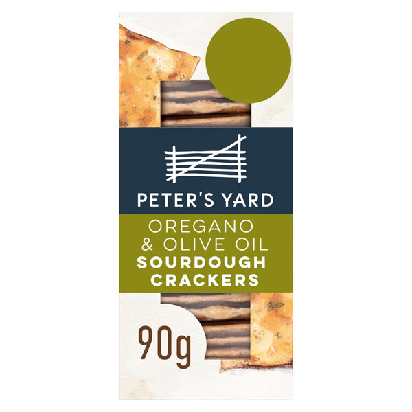 Peter's Yard Oregano and Olive Oil Sourdough Crackers 90g