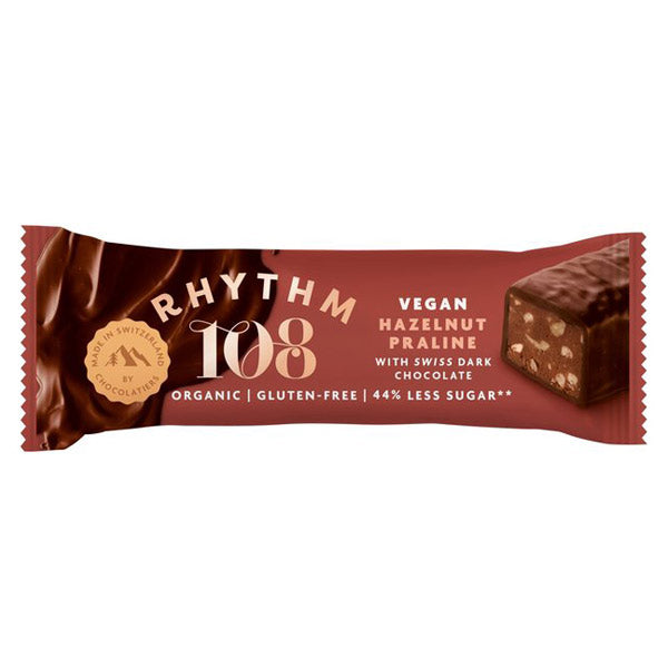 Rhythm 108 Hazelnut Praline Bar 33g