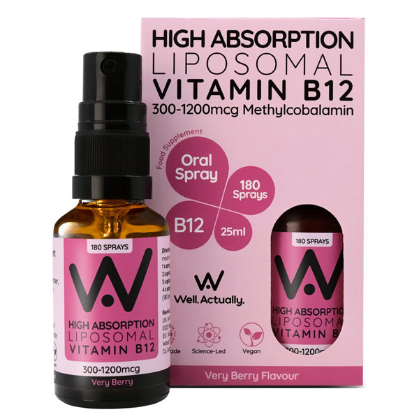 Well Actually Liposomal B12 Spray Very Berry 25ml