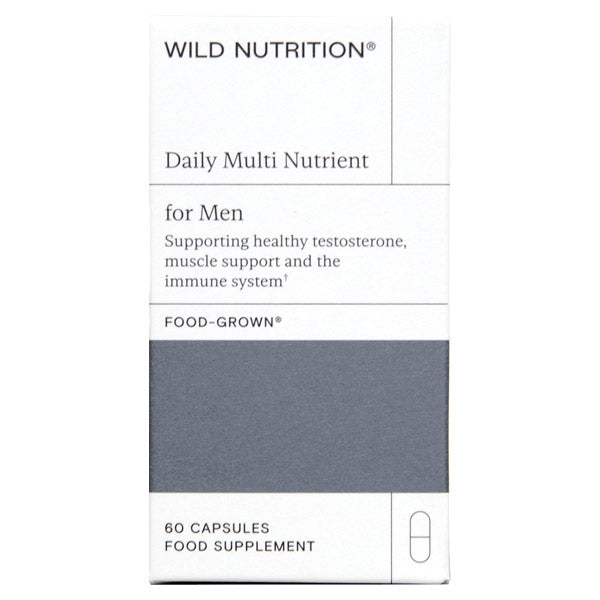 Wild Nutrition Food-Grown Daily Multi Nutrient for Men 60 Capsules