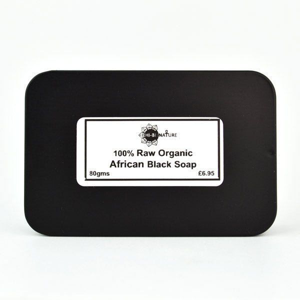 HI-BI Nature 100% Raw Organic African Black Soap 80gms