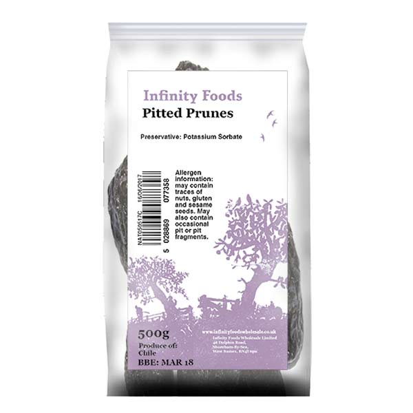 Infinity Foods Non-organic Pitted Prunes