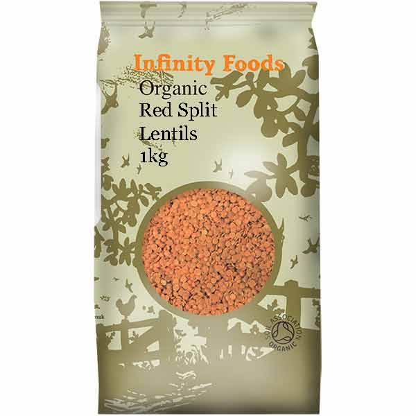 Infinity Foods Organic Red Split Lentils
