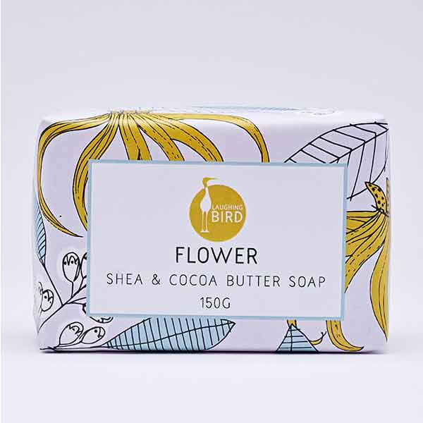Laughing Bird Flower Soap with Shea and Cocoa Butter 150g