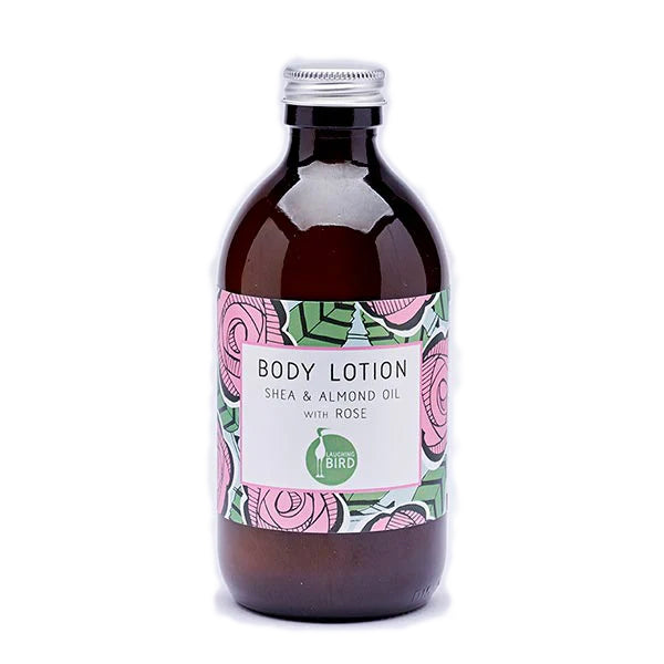 Laughing Bird Shea & Almond Oil Body Lotion with Rose 300ml