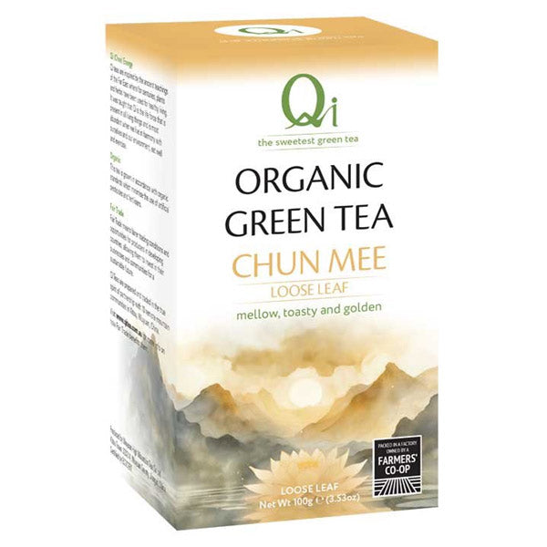 Qi Organic Chun Mee China Green Tea Loose 100g