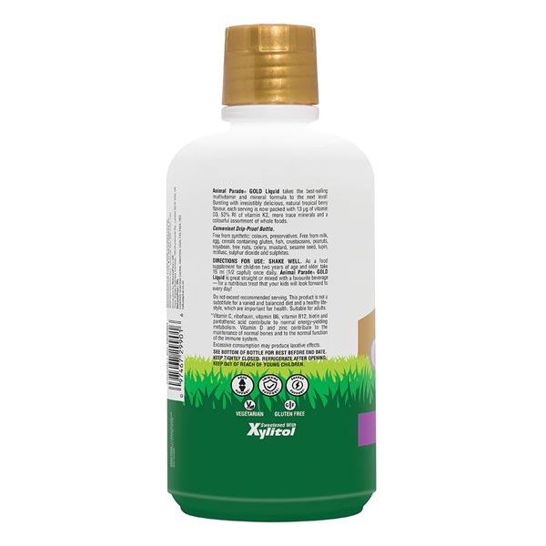 Natures Plus Animal Parade Liquid Gold 480ml Liquid Vitamins For Children