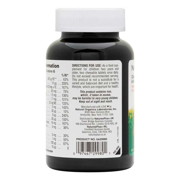 Natures Plus Animal Parade Cherry, Orange, Grape 90 Chewables