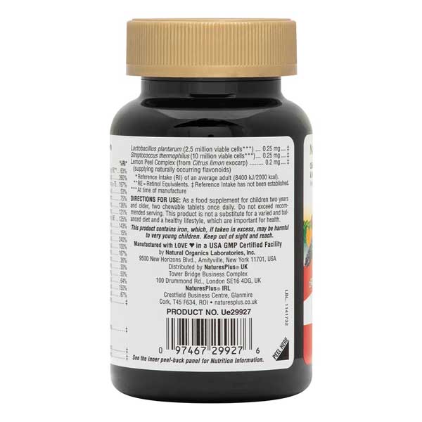 Natures Plus Animal Parade Gold Chewable Assorted Flavours Multi Vitamin And Mineral 60 Tablets