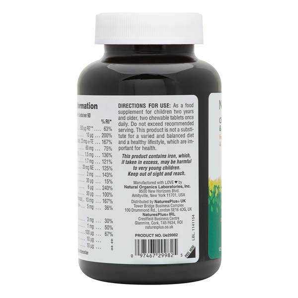 Natures Plus Animal Parade Cherry, Orange, Grape 180 Chewables