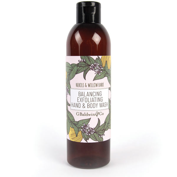 Baldwins Neroli & Willow Bark Balancing Exfoliating Hand & Body Wash 250ml