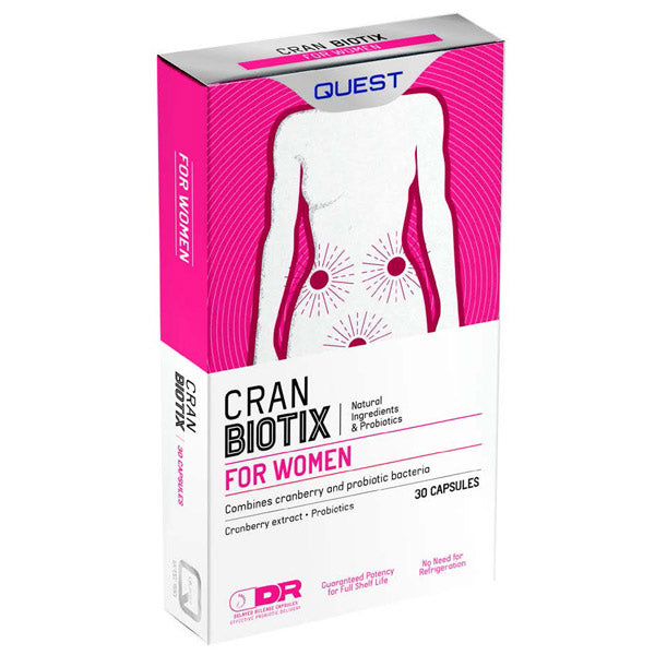 Quest Cran Biotix 30 Vegan Friendly Capsules