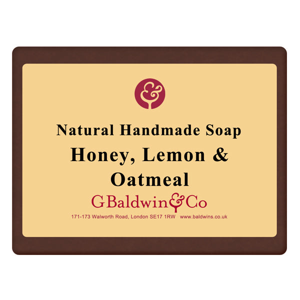 Baldwins Luxury Handmade Honey, Lemon And Oatmeal Soap 100g