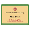 Baldwins Luxury Handmade Mint Swirl Soap 100g