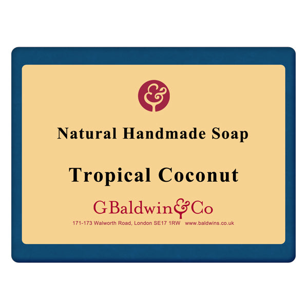Baldwins Luxury Handmade Tropical Coconut Shampoo Soap 100g