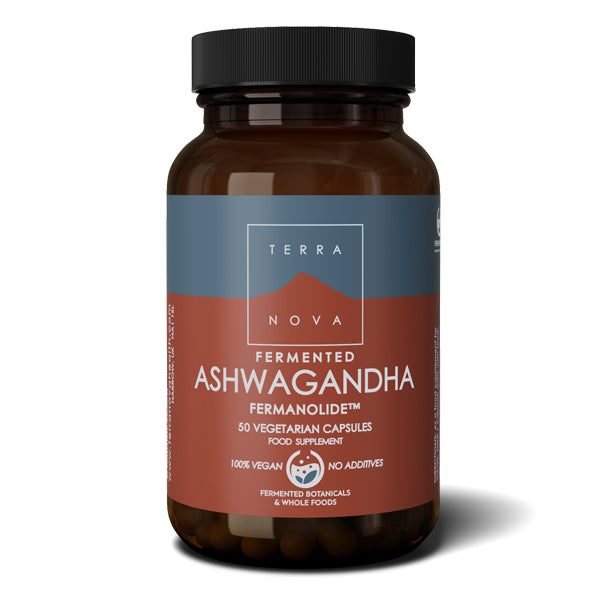 Terranova Fermented Ashwagandha 50 Vegetarian Capsules