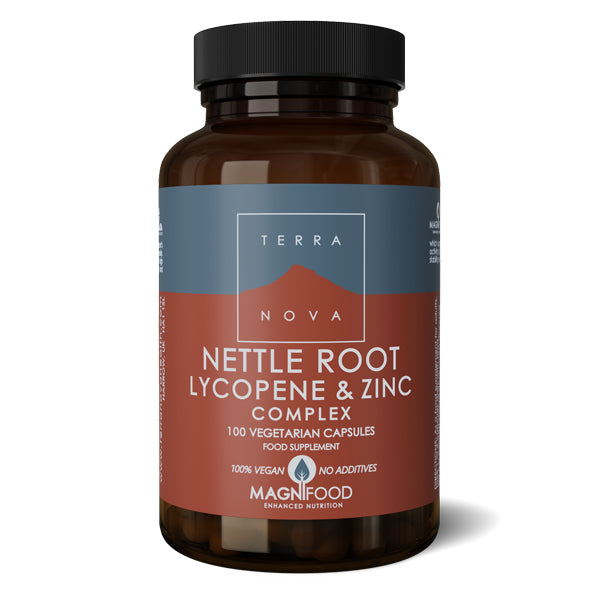 Terranova Nettle Root Lycopene & Zinc Complex 100 Vegetarian Capsules