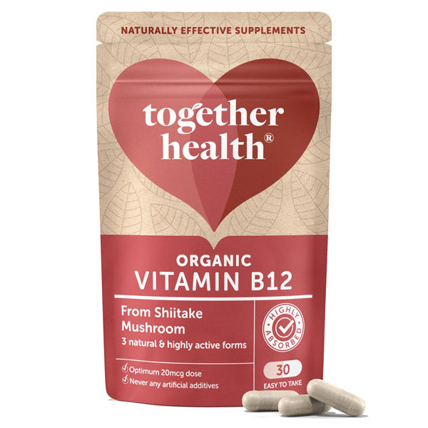 Together Health Organic Shiitake Mushroom B12, 30 caps