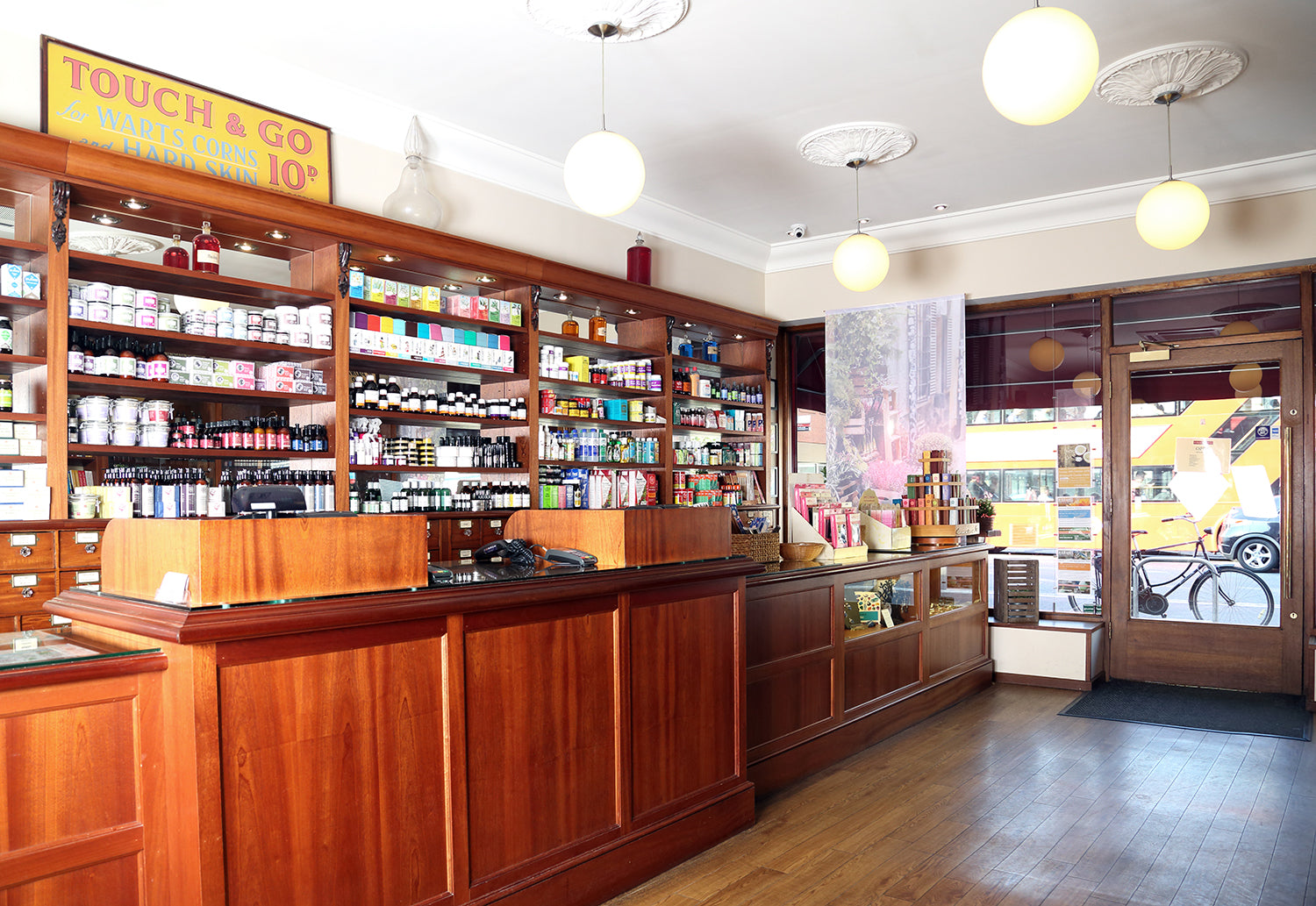 Photo showing products on the shelf in the G Baldwin & Co Shop