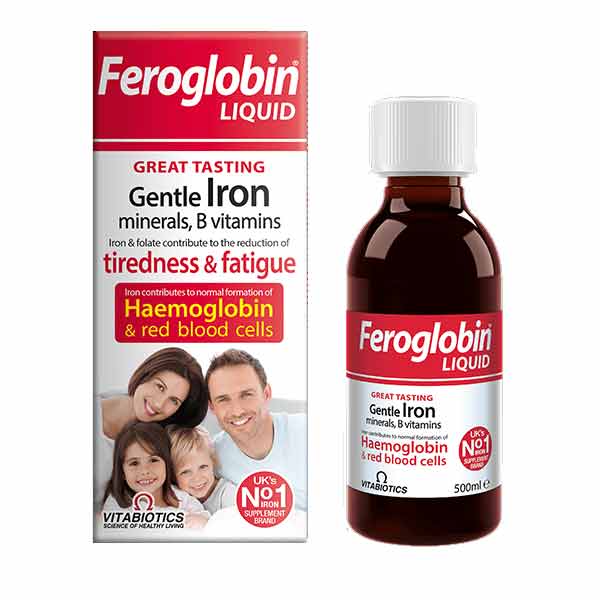 Vitabiotics Feroglobin B12 Gentle Liquid Iron, Zinc & B Complex
