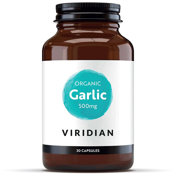 Viridian Organic Garlic 500mg 30 Vegetarian Capsules