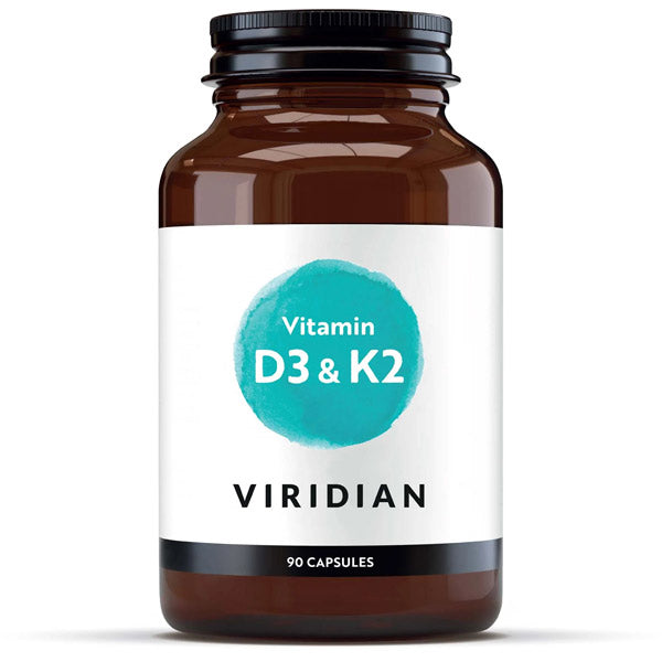 Viridian Vitamin D3 1000iu & K2 90 Vegan Capsules
