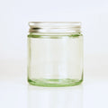 Clear Glass Wide Mouth Jars with Silver Lids 60ml