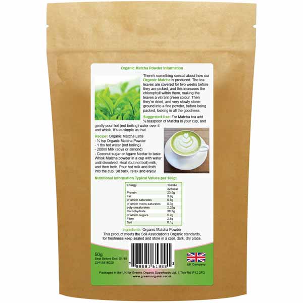 Golden Greens Organic Matcha Green Tea Powder