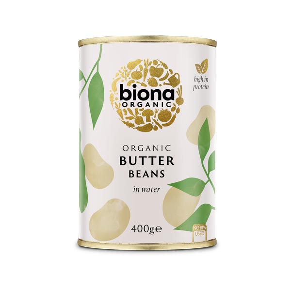 Biona Organic Canned Butter Beans 400g