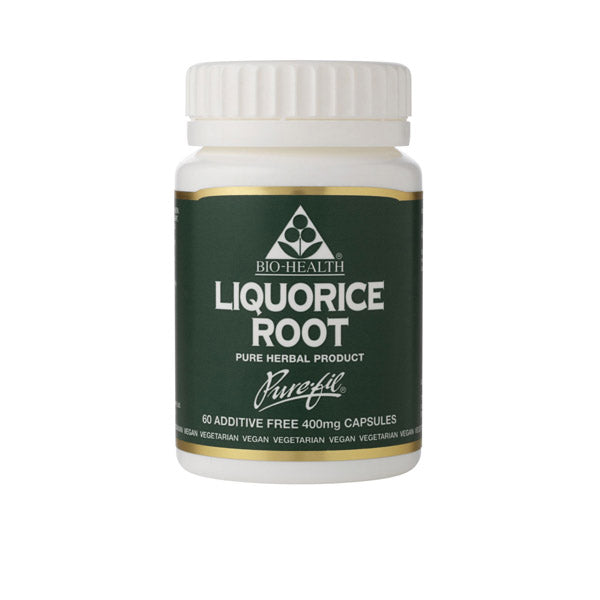 Bio-health Liquorice Root 400mg 60 Vegetarian Capsules