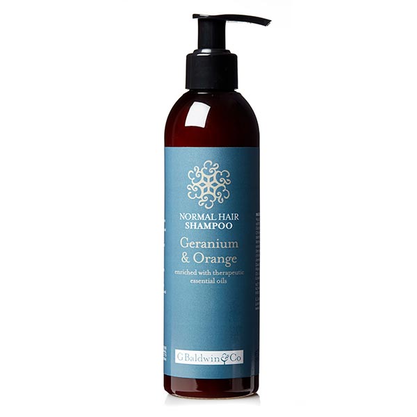 Baldwins Normal Hair Shampoo with Geranium & Orange 250ml