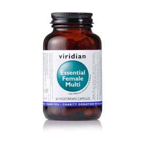 Viridian Essential Female Multi (with Hibiscus, Cranberry & Saffron) 60 Vegetarian Capsules