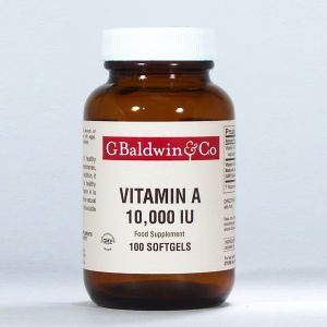 Baldwins Vitamin A 10,000 Iu (3000 ug) 100 Softgels