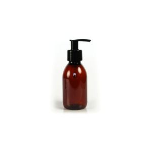 Plastic Amber (PET) Bottle With Pump Top 150ml