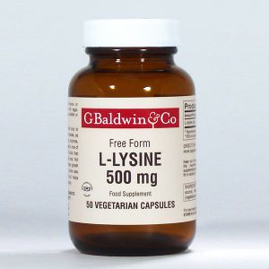 Baldwins L-lysine 500mg 50 Capsules