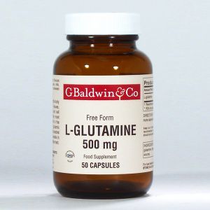 Baldwins L-glutamine 500mg 50 Gelatine Capsules