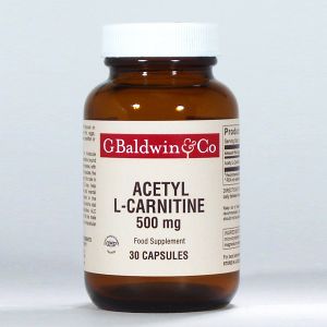 Baldwins Acetyl L-carnitine 500mg 30 Capsules