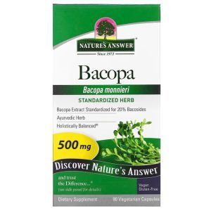 Natures Answer Bacopa 500 mg 90 Vegetarian Capsules