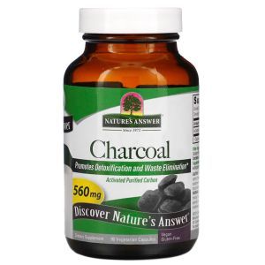 Natures Answer Charcoal 90 Vegetable Capsules