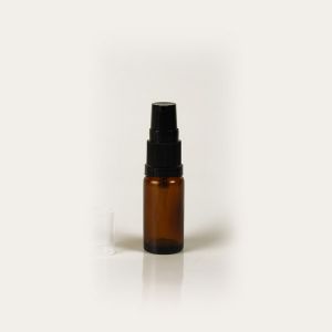 Alpha Amber Glass Bottles With Lotion Pump 10ml