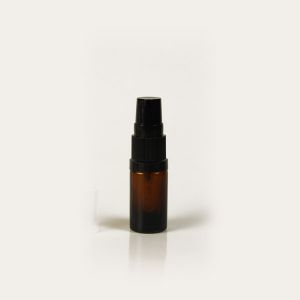 Alpha Amber Glass Bottles With Lotion Pump 5ml