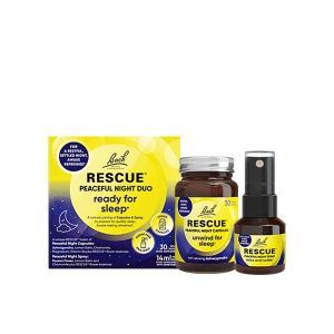 Bach Flower Rescue Peaceful Night Duo - Ready for Sleep Capsules & Spray