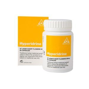 Bio-health Hyperidrine (formerly St. Johns Wort) 300mg 60 Vegetarian Capsules