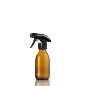 Plastic Amber (PET) Bottles with Trigger Spray Top 100ml