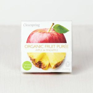 Clearspring Organic Fruit Puree Apple & Pineapple 2x100g