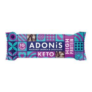 Adonis Hazelnut & Cocoa Crunch Keto Bar 45g