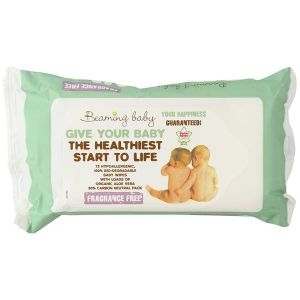 Beaming baby - Hypoallergenic baby wipes with organic aloe vera 72 wipes