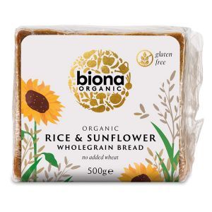 Biona Organic Rice & Sunflower Bread 500g