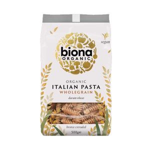 Biona Organic Wholegrain Italian Durum Wheat Fusilli Pasta 500g